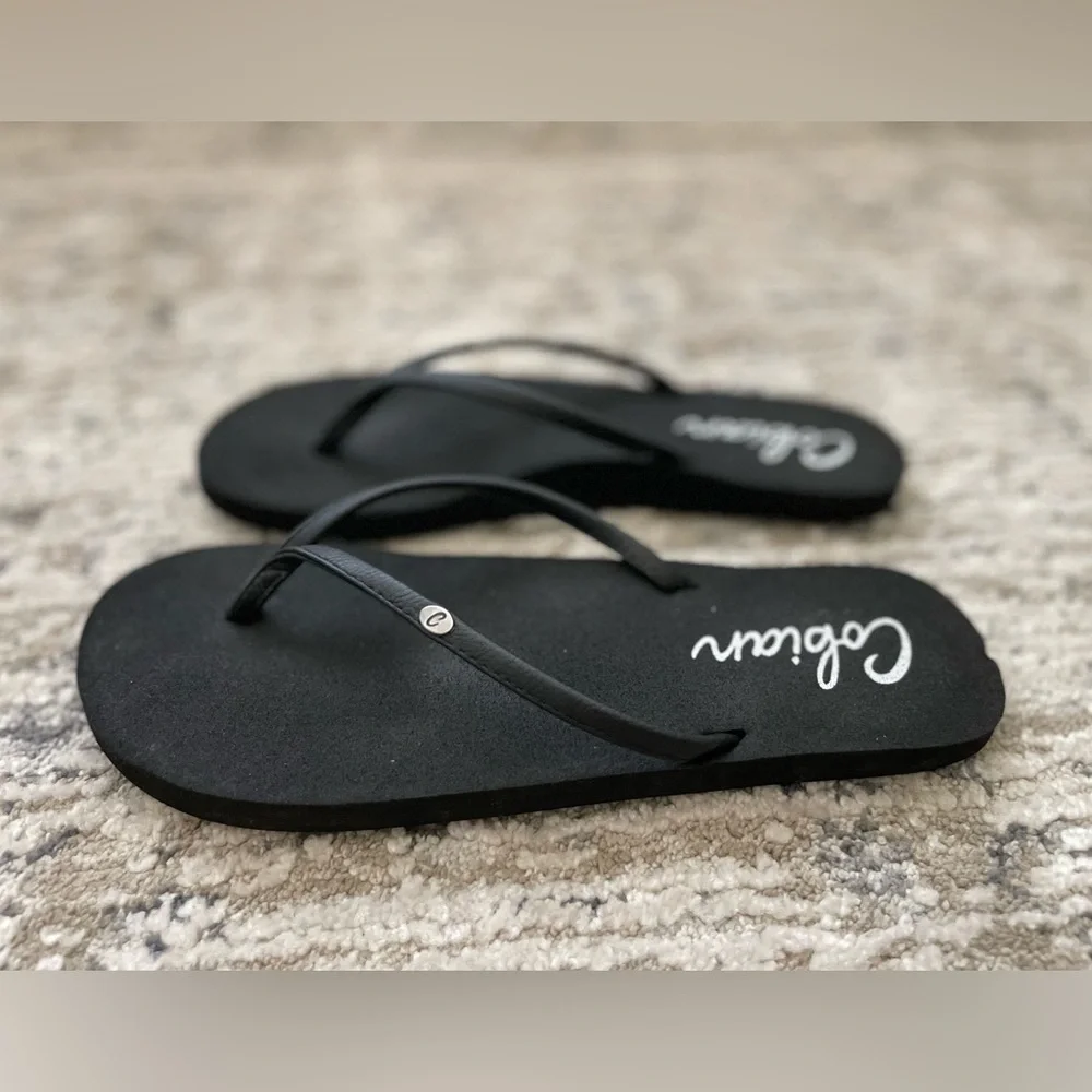Cobian Nias Bounce 2‎ Flip Flop Sandal Womens Size 8 Black Comfort - Picture 4 of 7